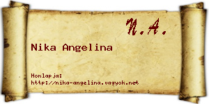 Nika Angelina névjegykártya